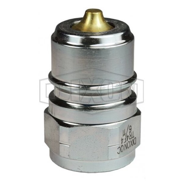 DQC TR European Interchange Female Plug, 3/4-14 Nominal, Female BSPP, Steel